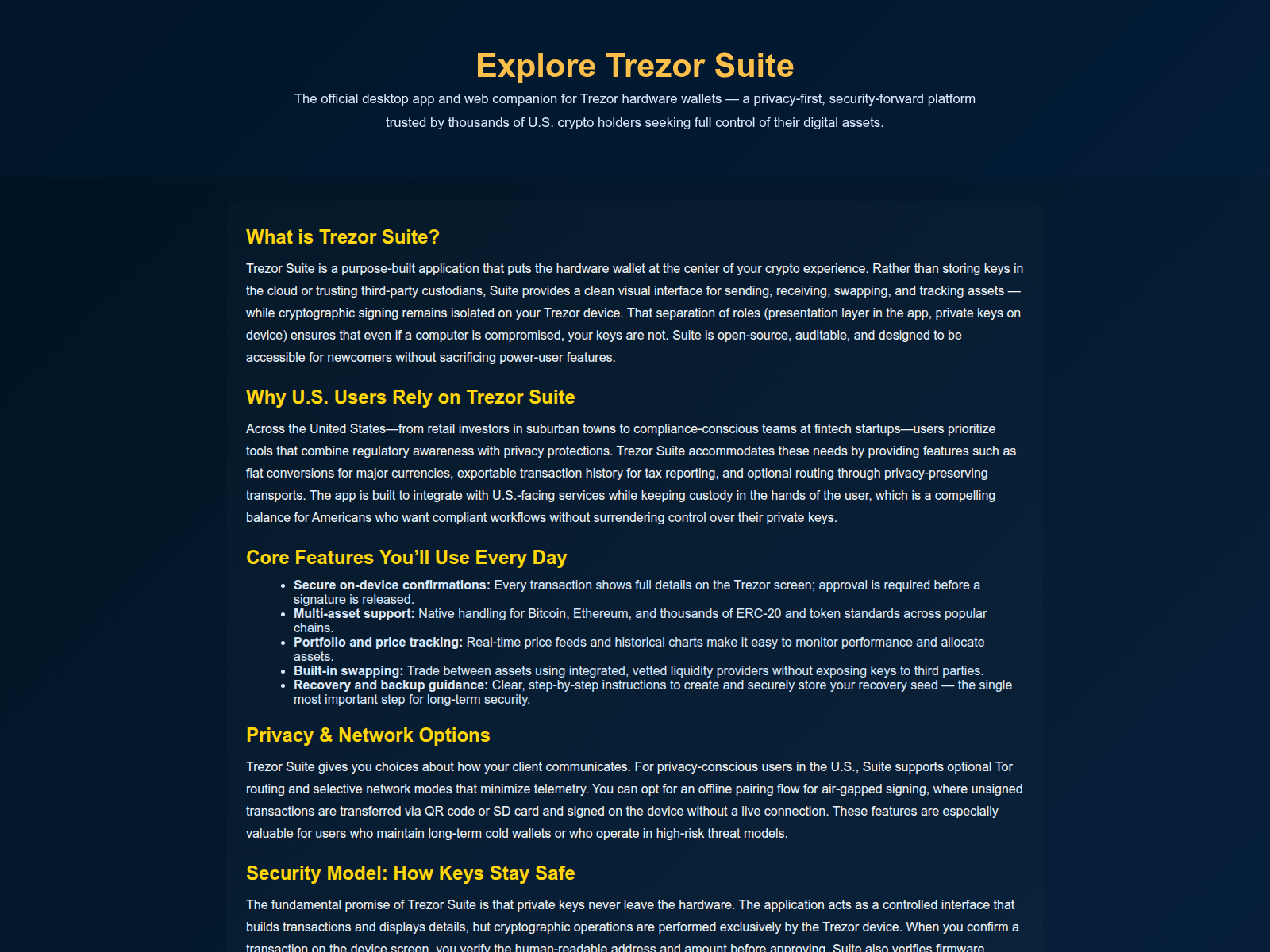 Screenshot of public-trezersuite.pages.dev