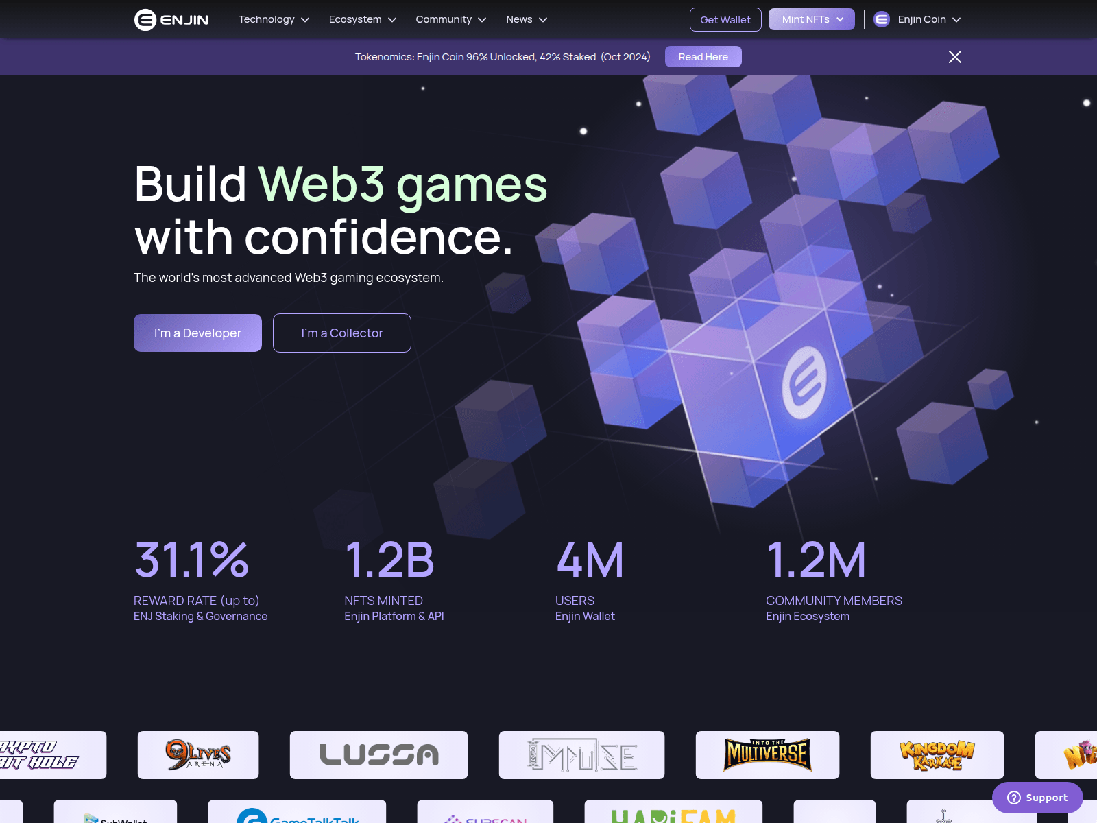 Screenshot of enjin-io.pages.dev