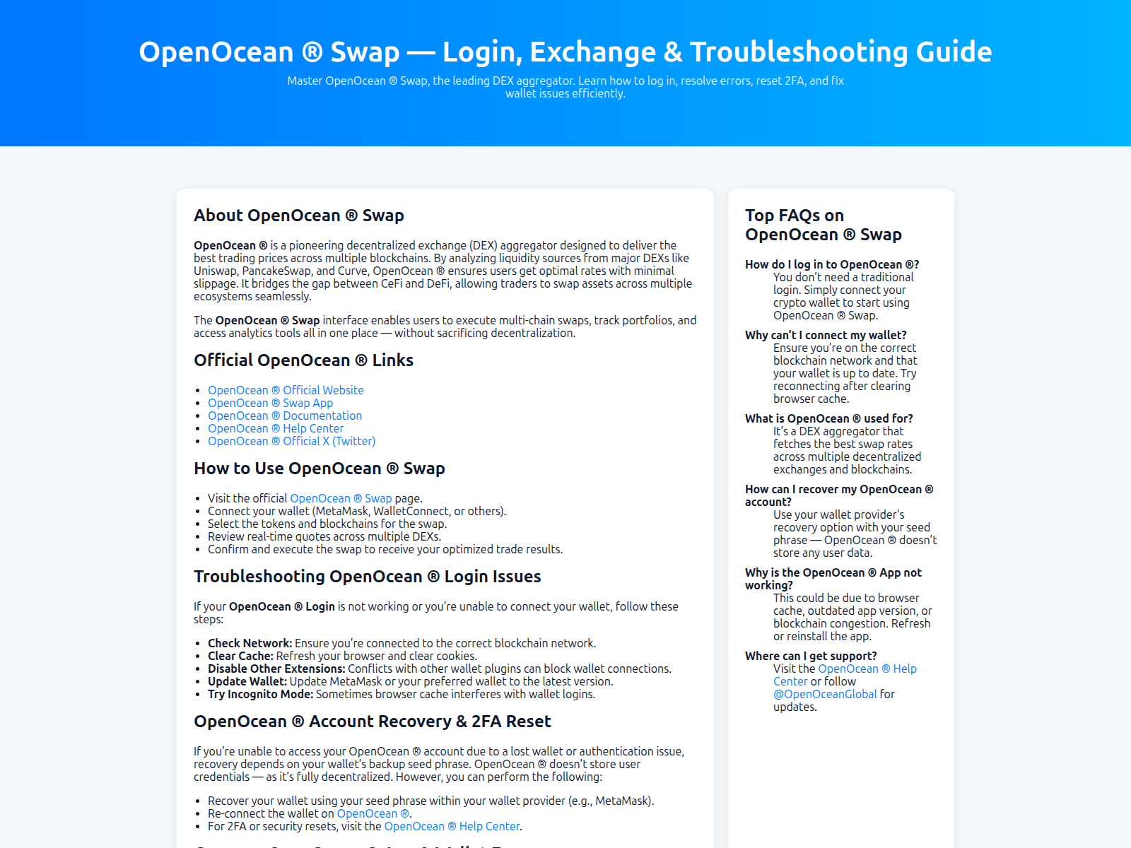 Screenshot of swap-account-oppenocean.pages.dev