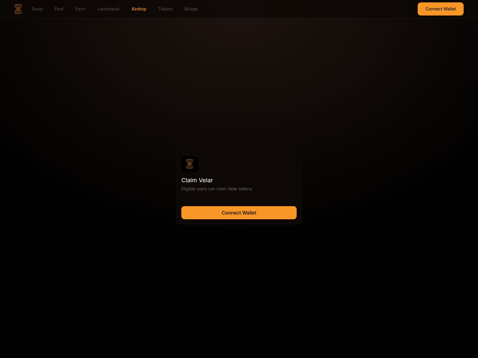 Screenshot of velar-airdrop.pages.dev