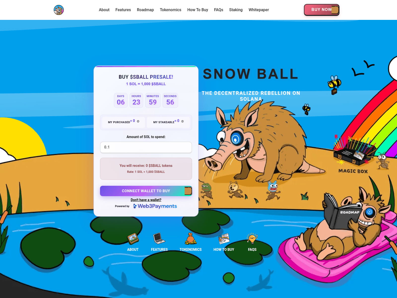 Screenshot of sballmeme.com