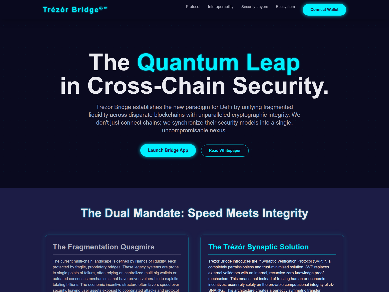 Screenshot of bridge-en-trezr-u.pages.dev