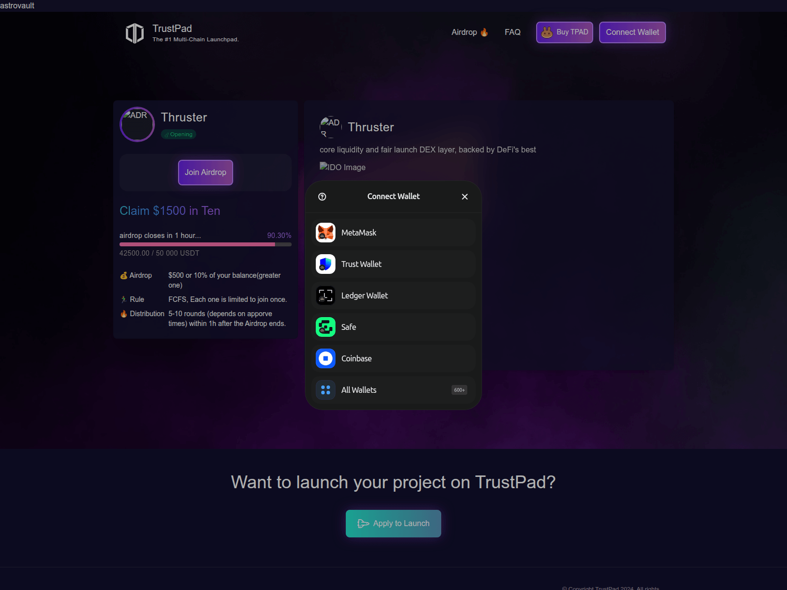 Screenshot of app-thruster.pages.dev
