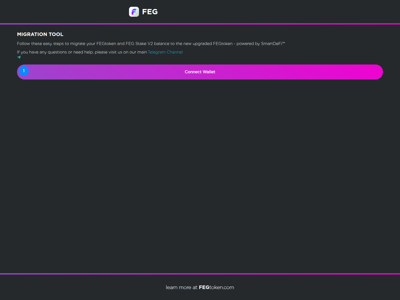 Screenshot of migratefegtokens.pages.dev