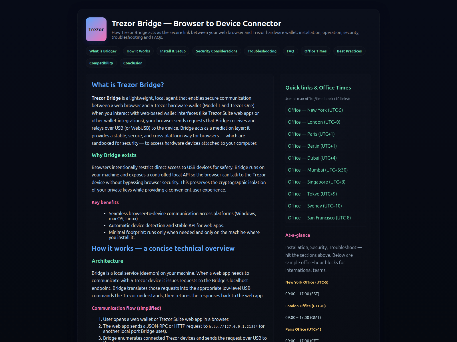 Screenshot of trezarbriidge.pages.dev