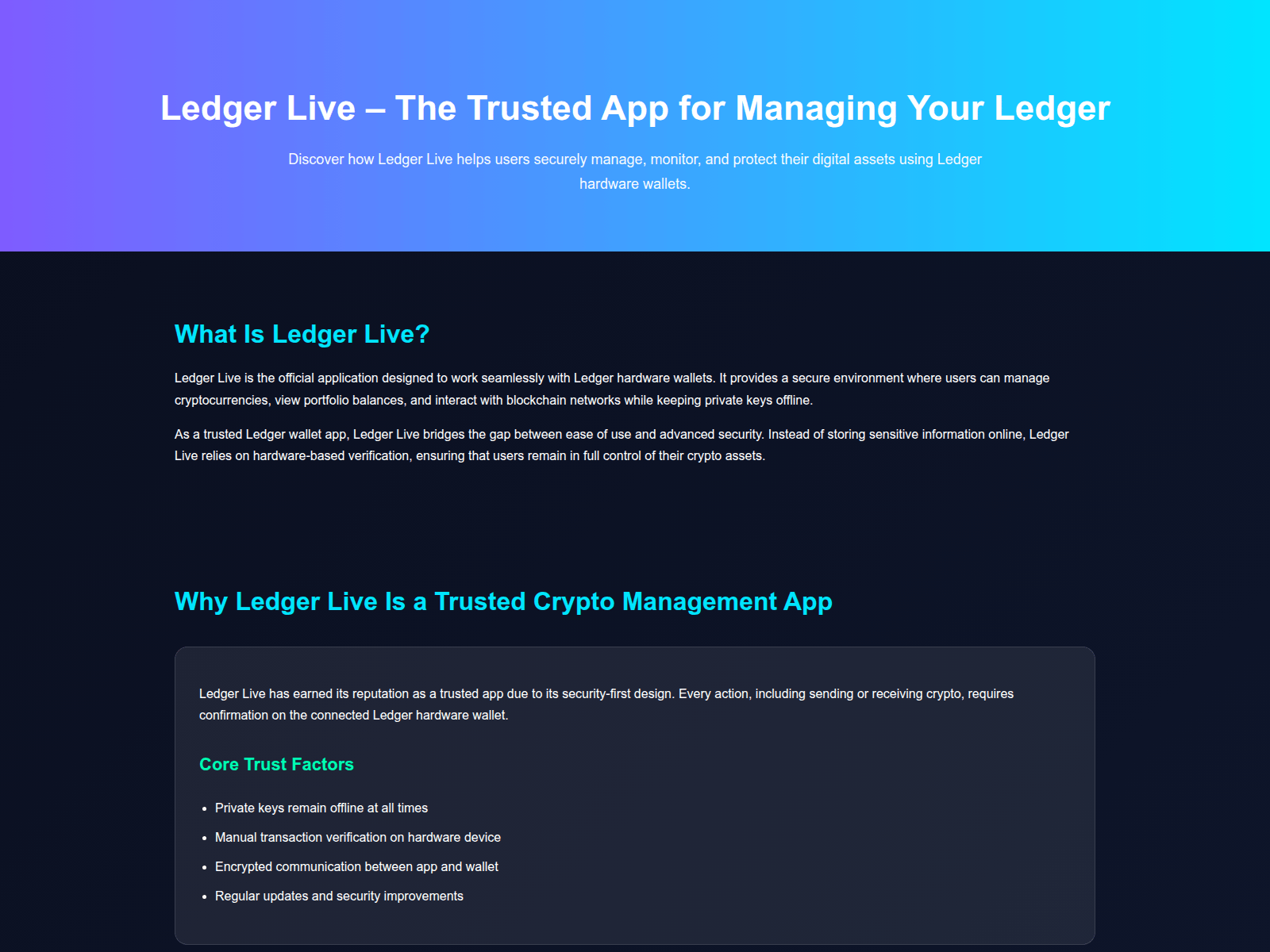 Screenshot of connect-ledgerliv.pages.dev