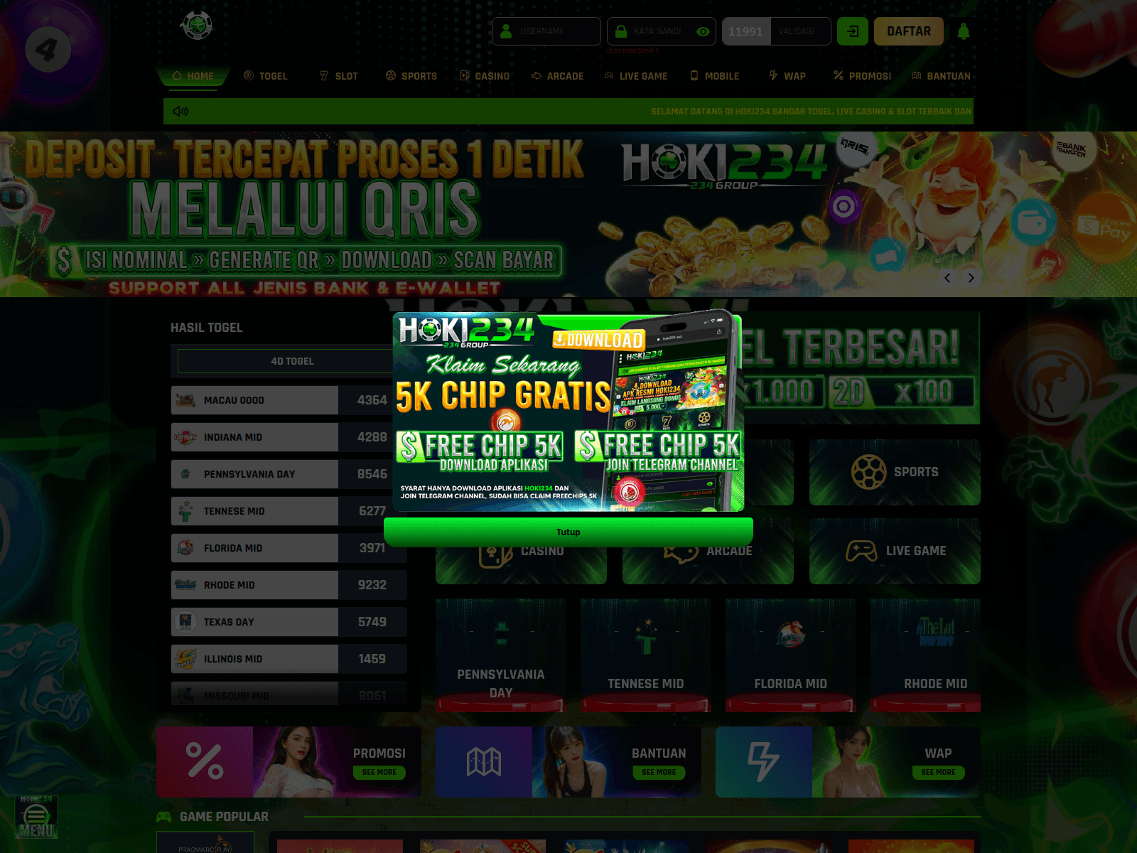 Screenshot of hoki234pildun.bond
