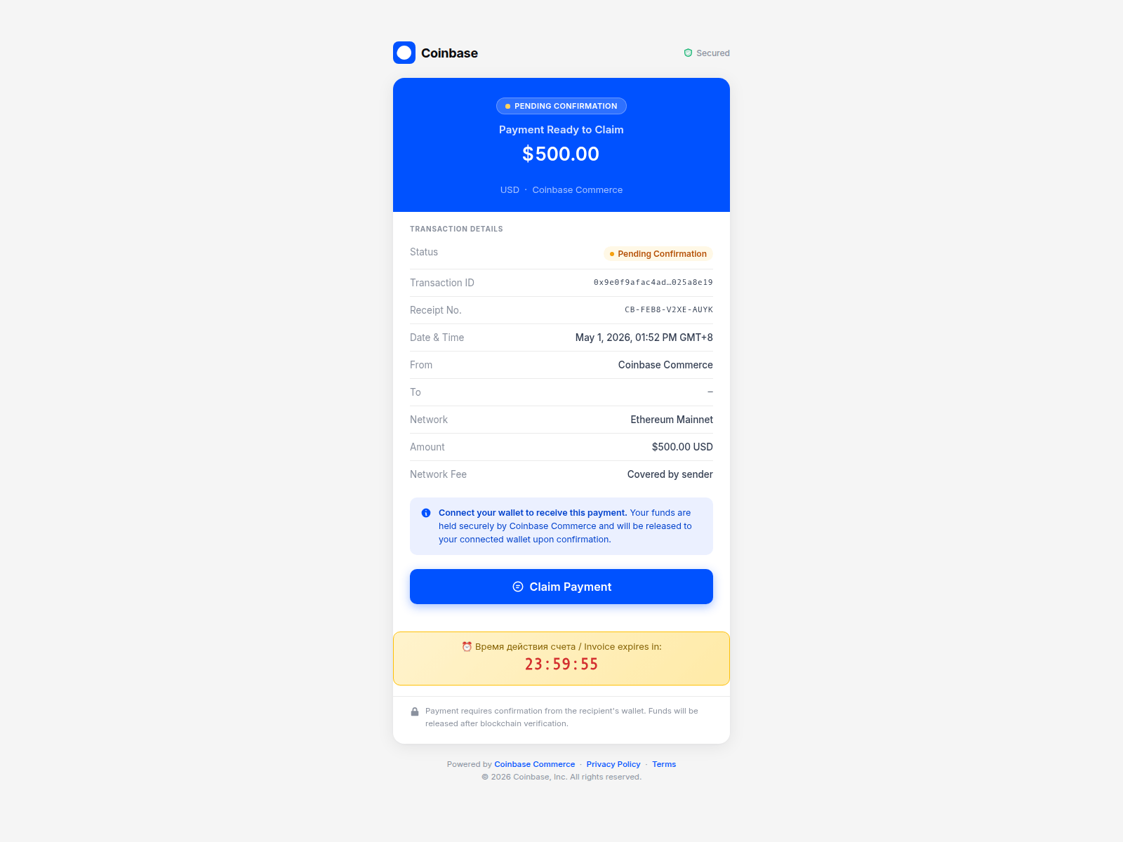 Screenshot of invoice-cbase.com
