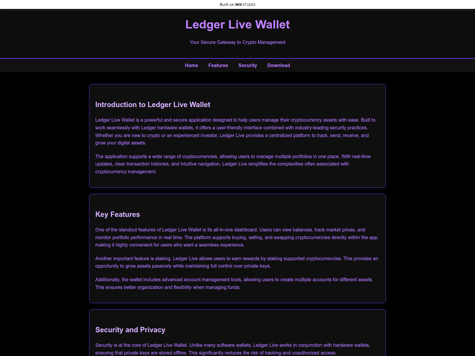Screenshot of live-enstartted.wixstudio.com