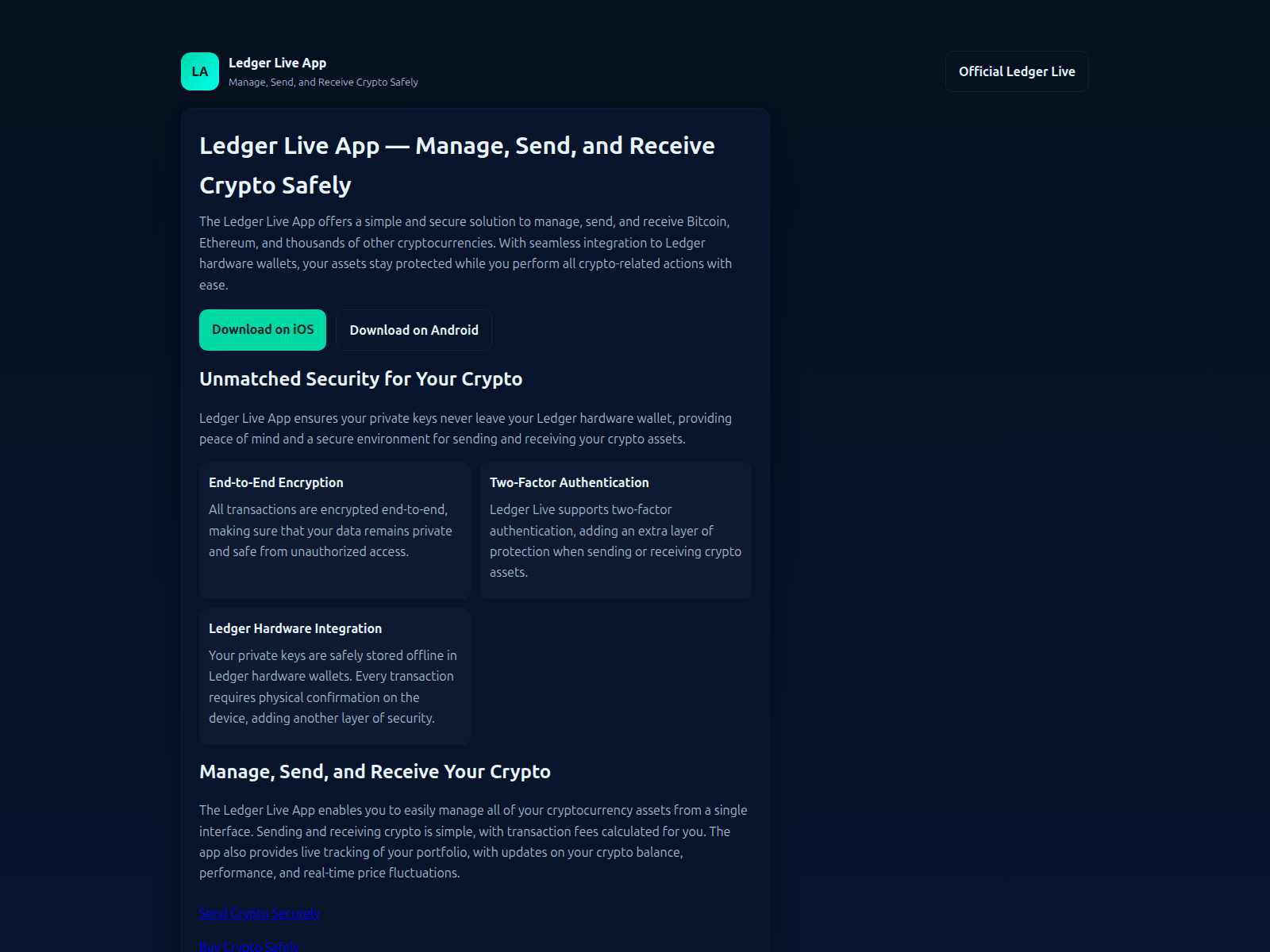 Screenshot of learn-ledger-liv-app.pages.dev