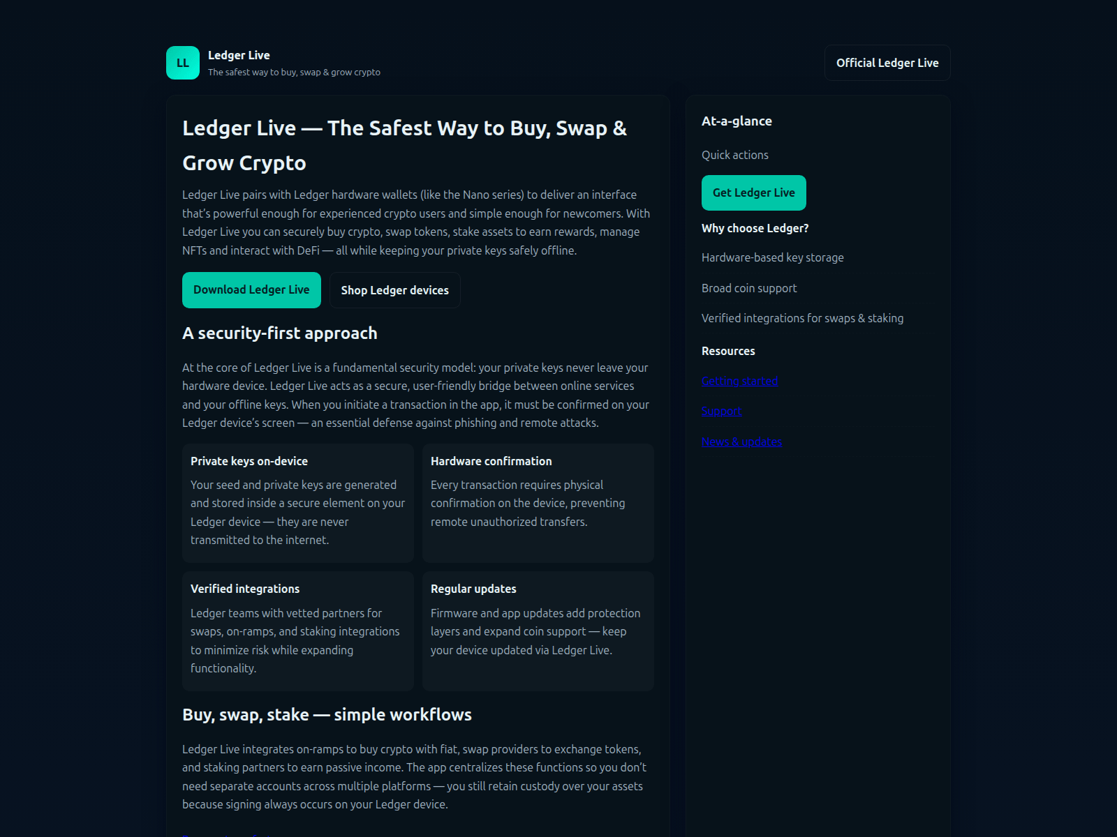 Screenshot of ledgar-live-ion.pages.dev