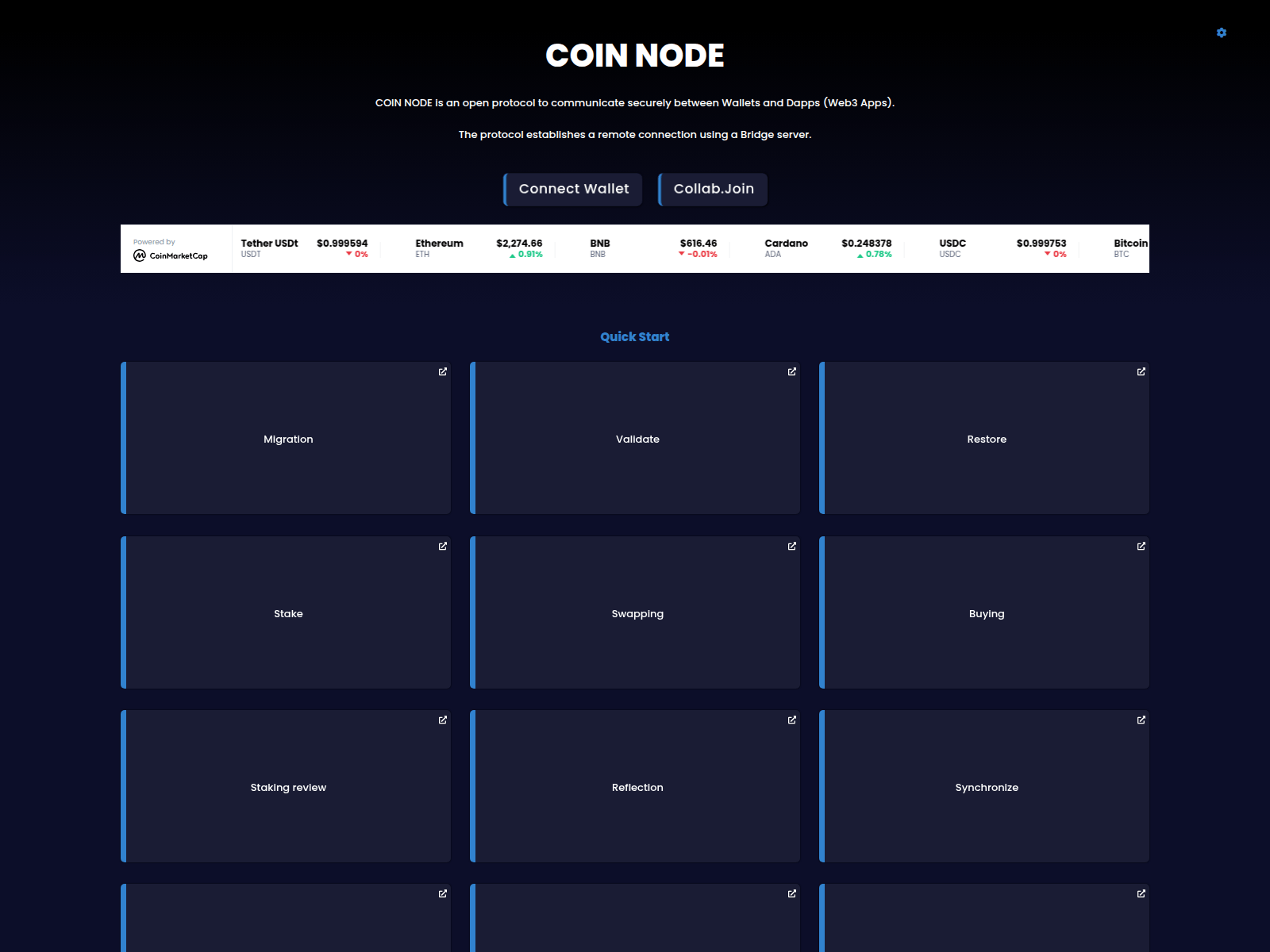 Screenshot of dexdecentralized.pages.dev