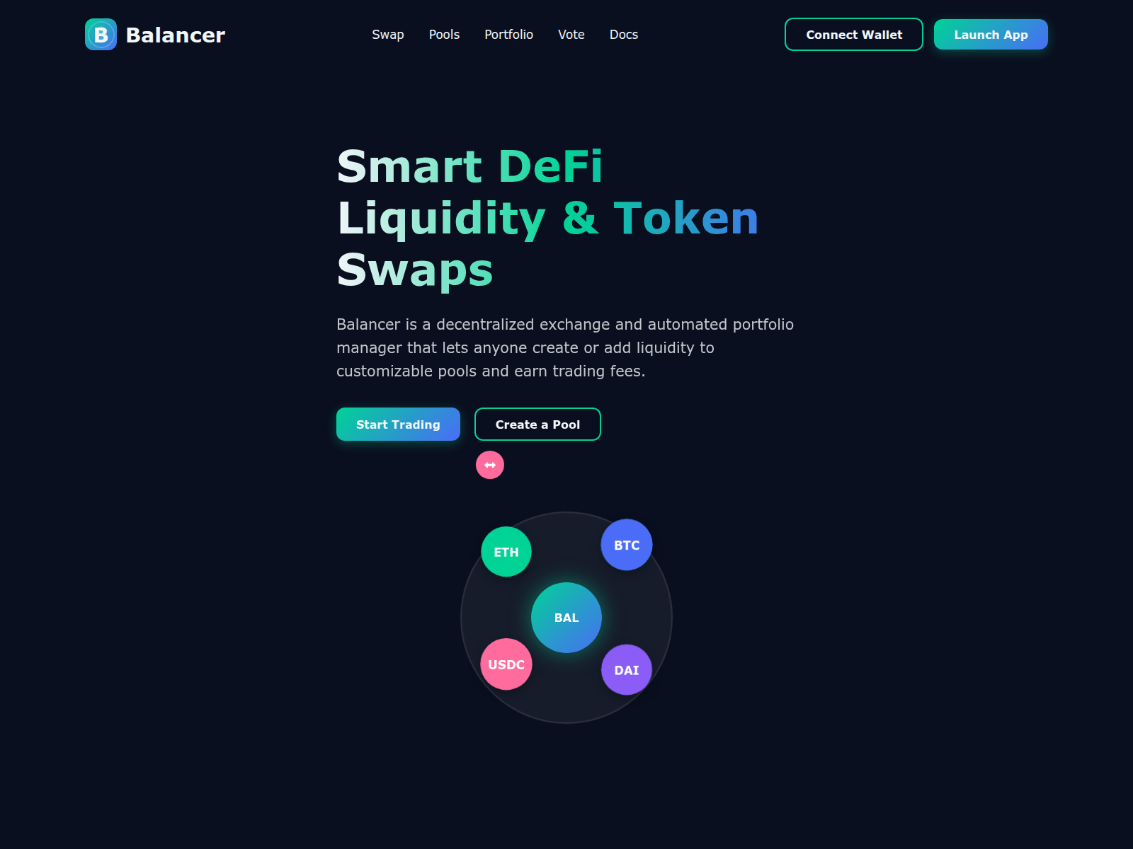 Screenshot of balaancer-dex-us.pages.dev