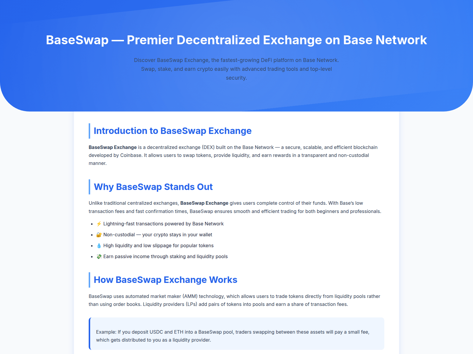 Screenshot of learn-baseswap-xchange.pages.dev
