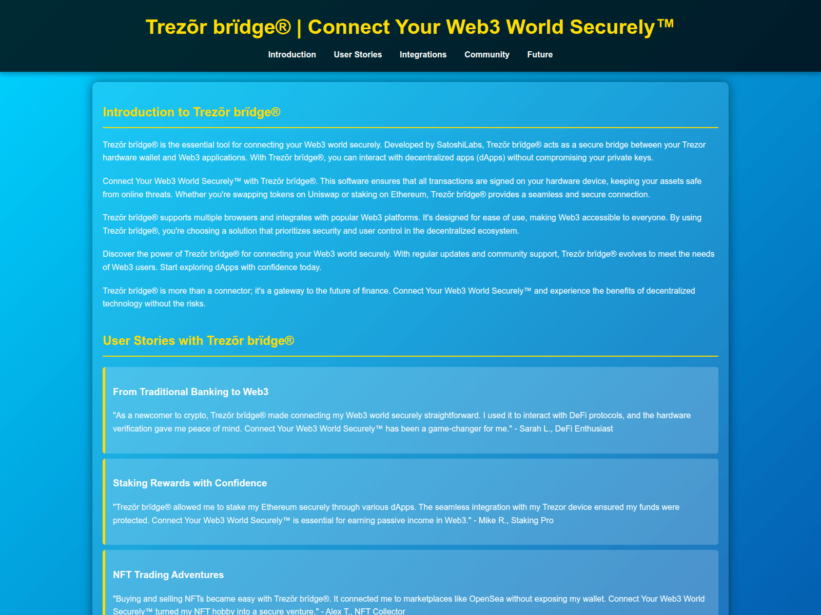 Screenshot of brdge-trazor.pages.dev