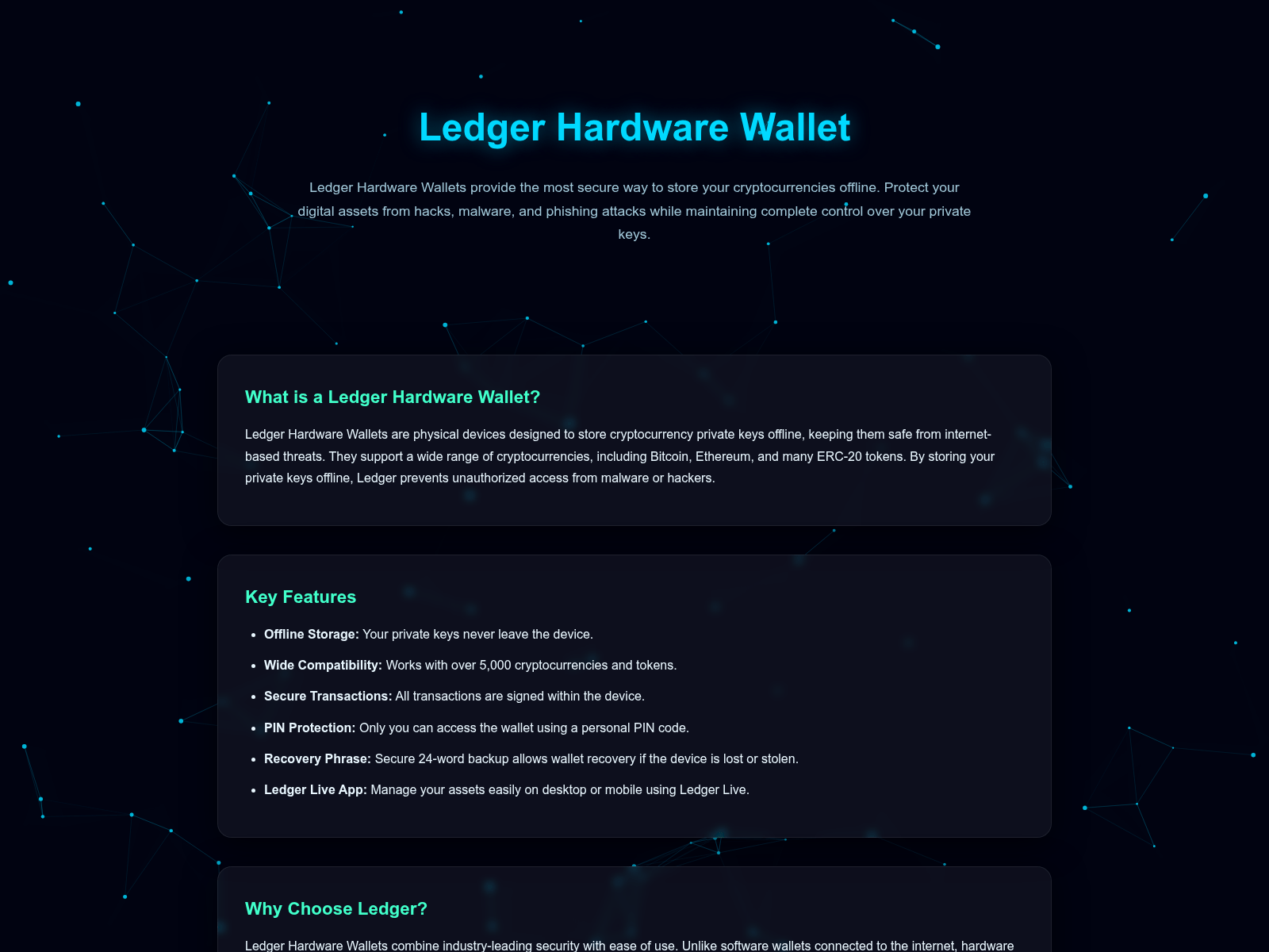 Screenshot of decrypt-ledger.pages.dev