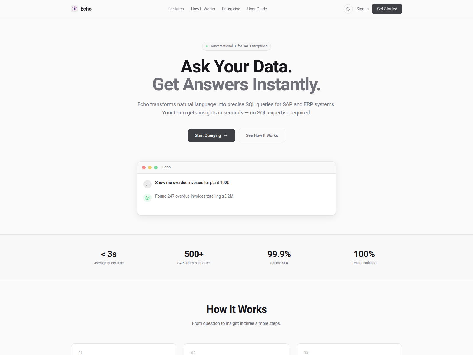 Screenshot of echo.axecho.com