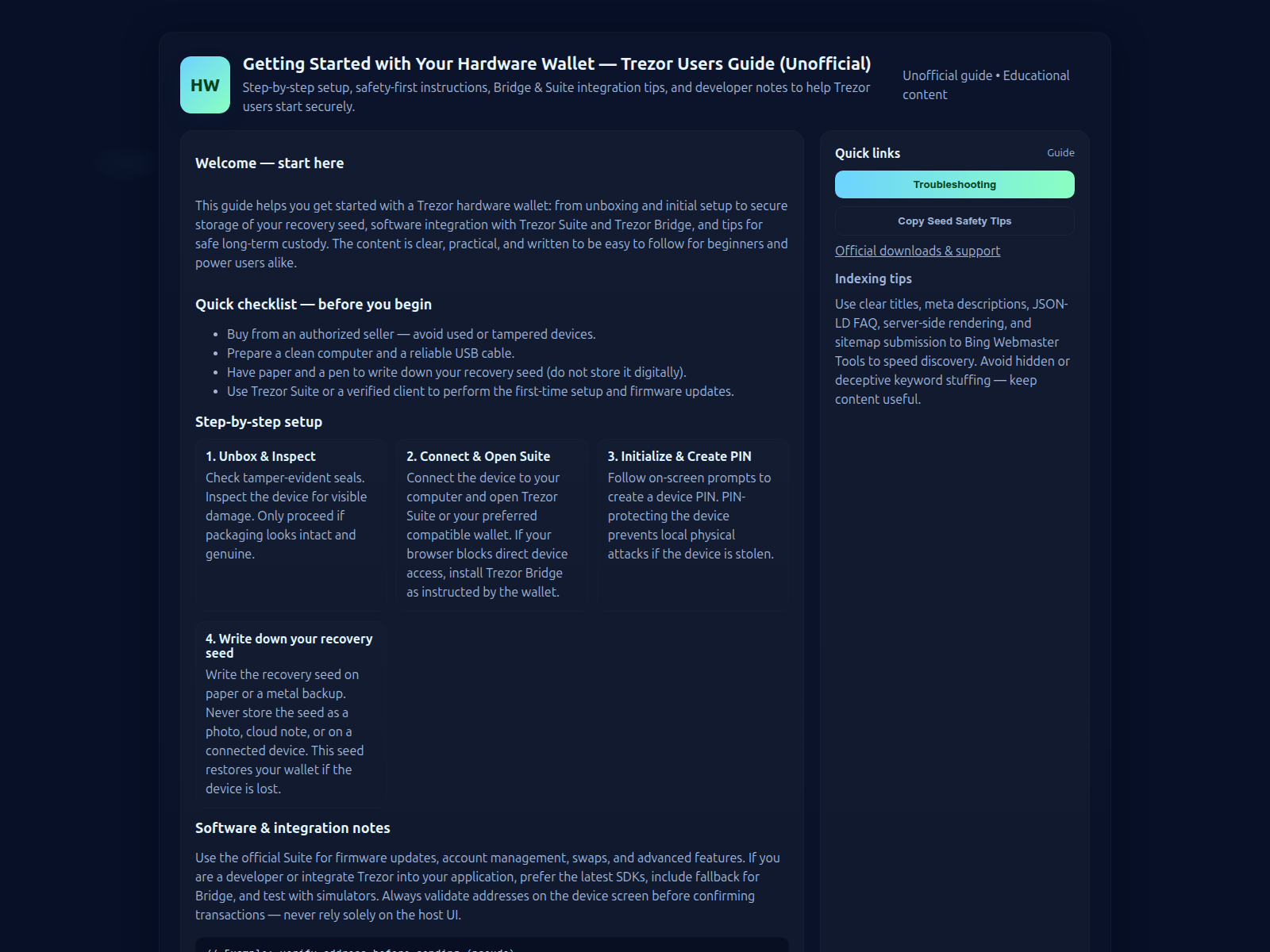 Screenshot of tarzir-started.pages.dev