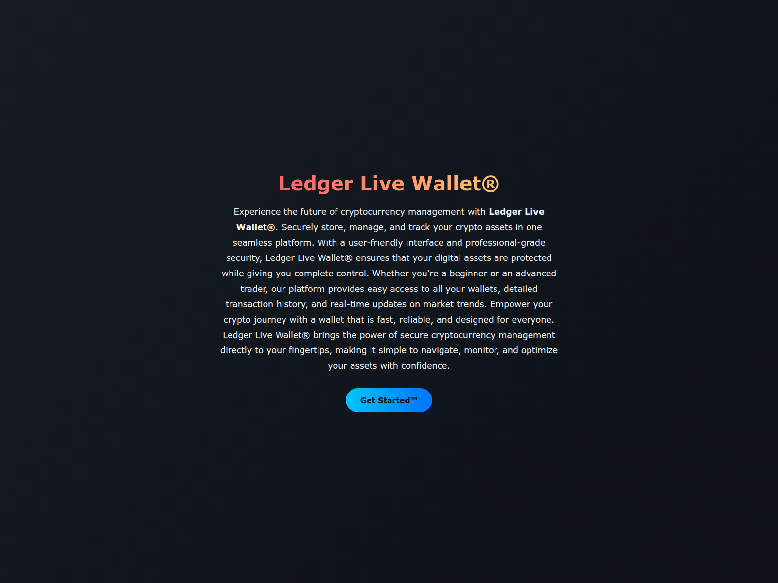 Screenshot of ledgerlive---wallet-app.pages.dev
