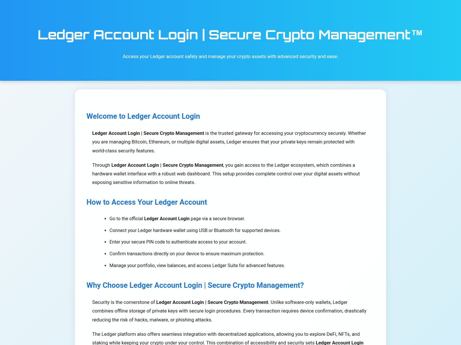Screenshot of support-ldger-xlogn.pages.dev