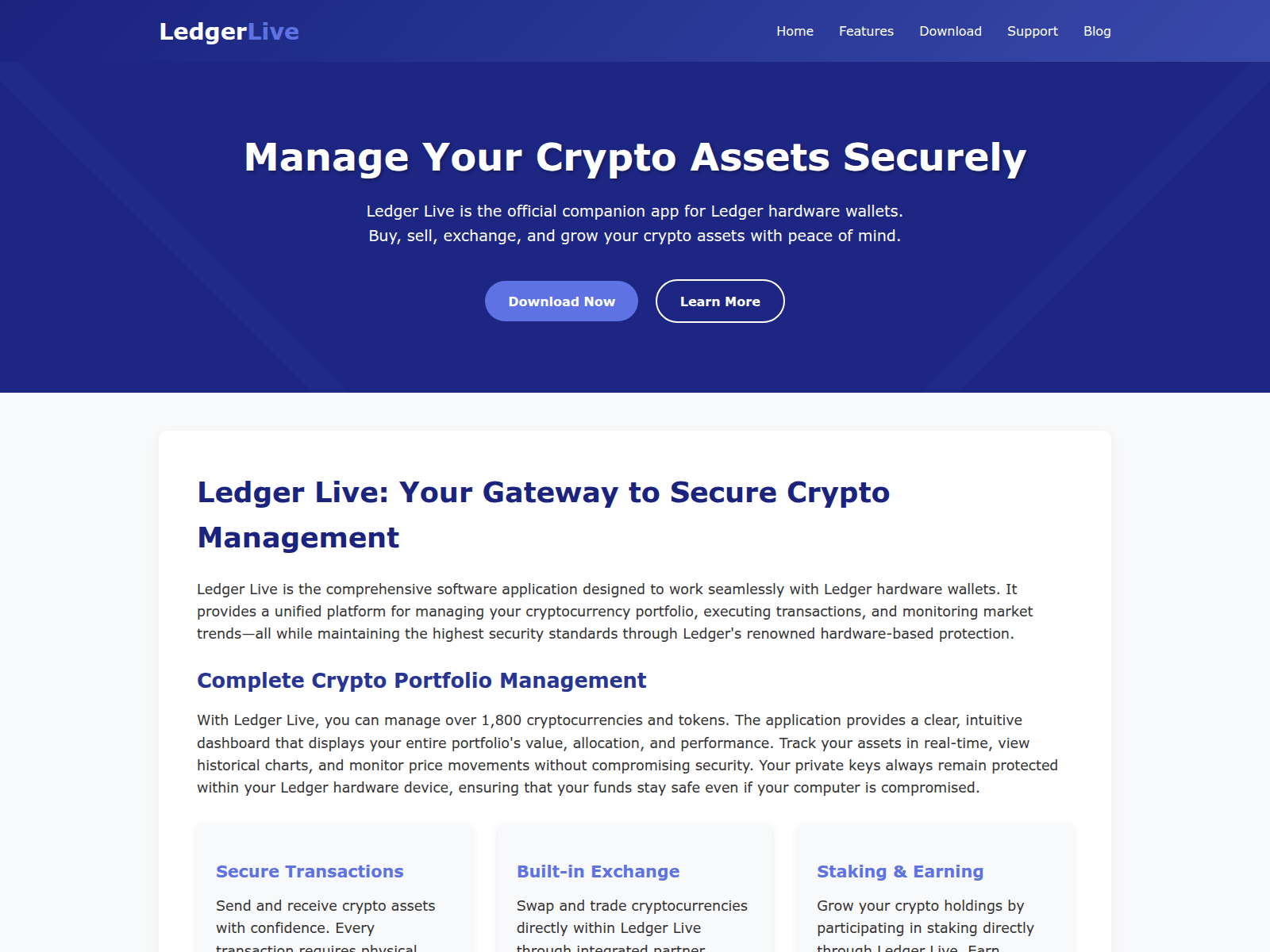 Screenshot of update-ledger-live.pages.dev