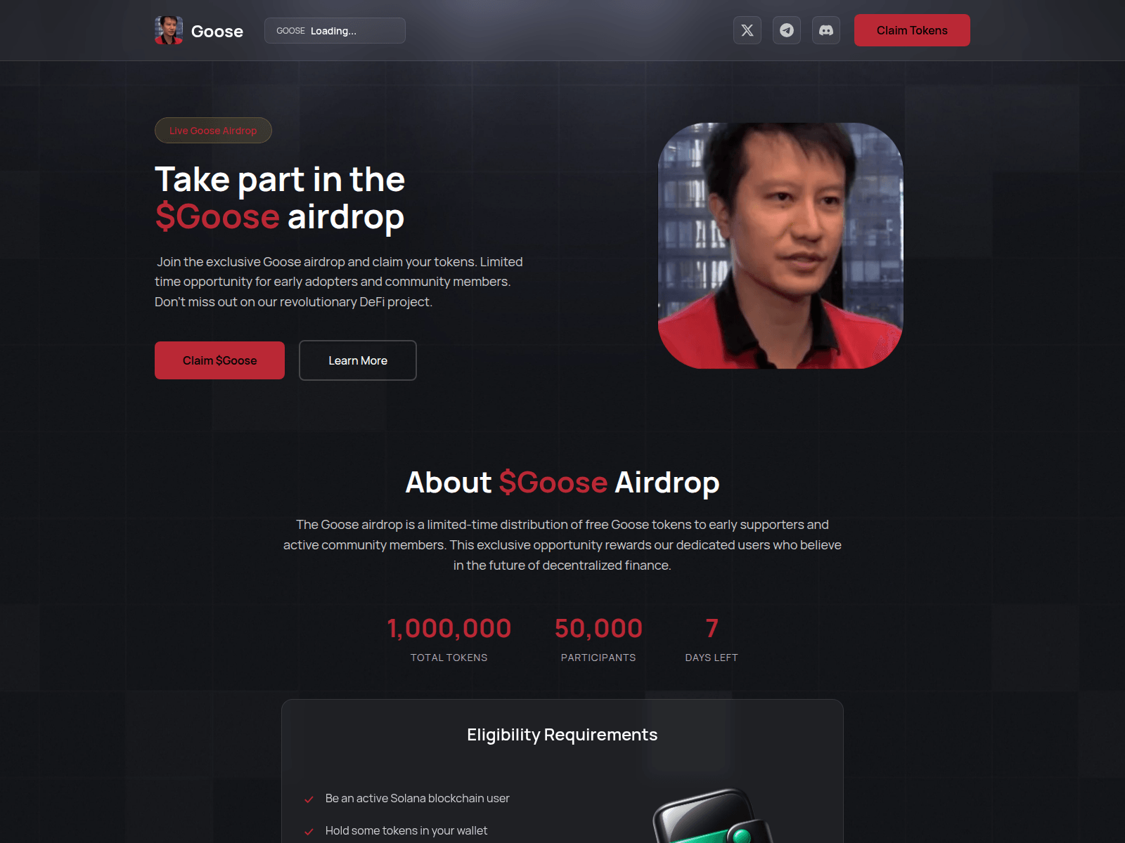 Screenshot of claimgoose.pages.dev