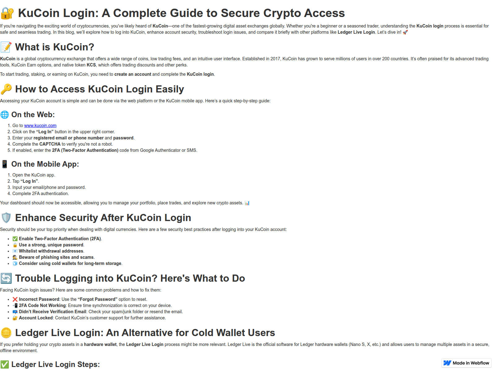 Screenshot of kuucoiin-en.webflow.io