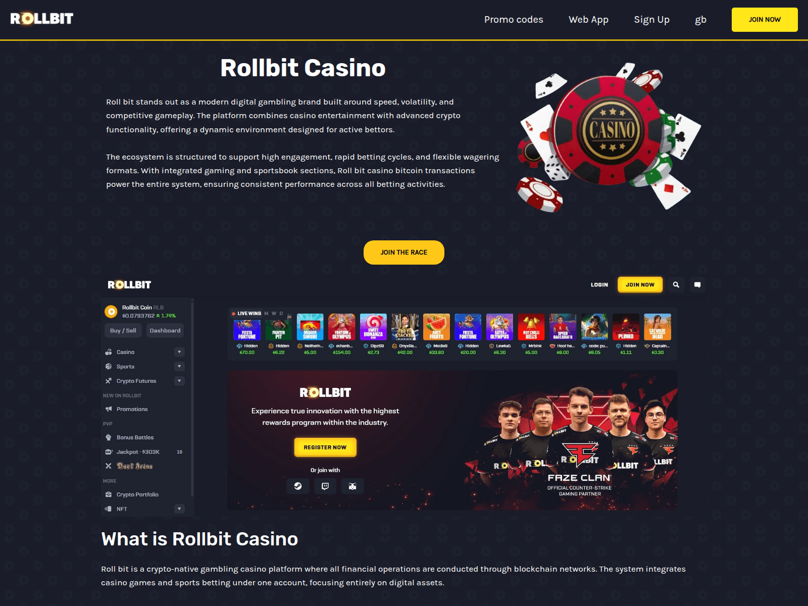Screenshot of rollbit-bet.com