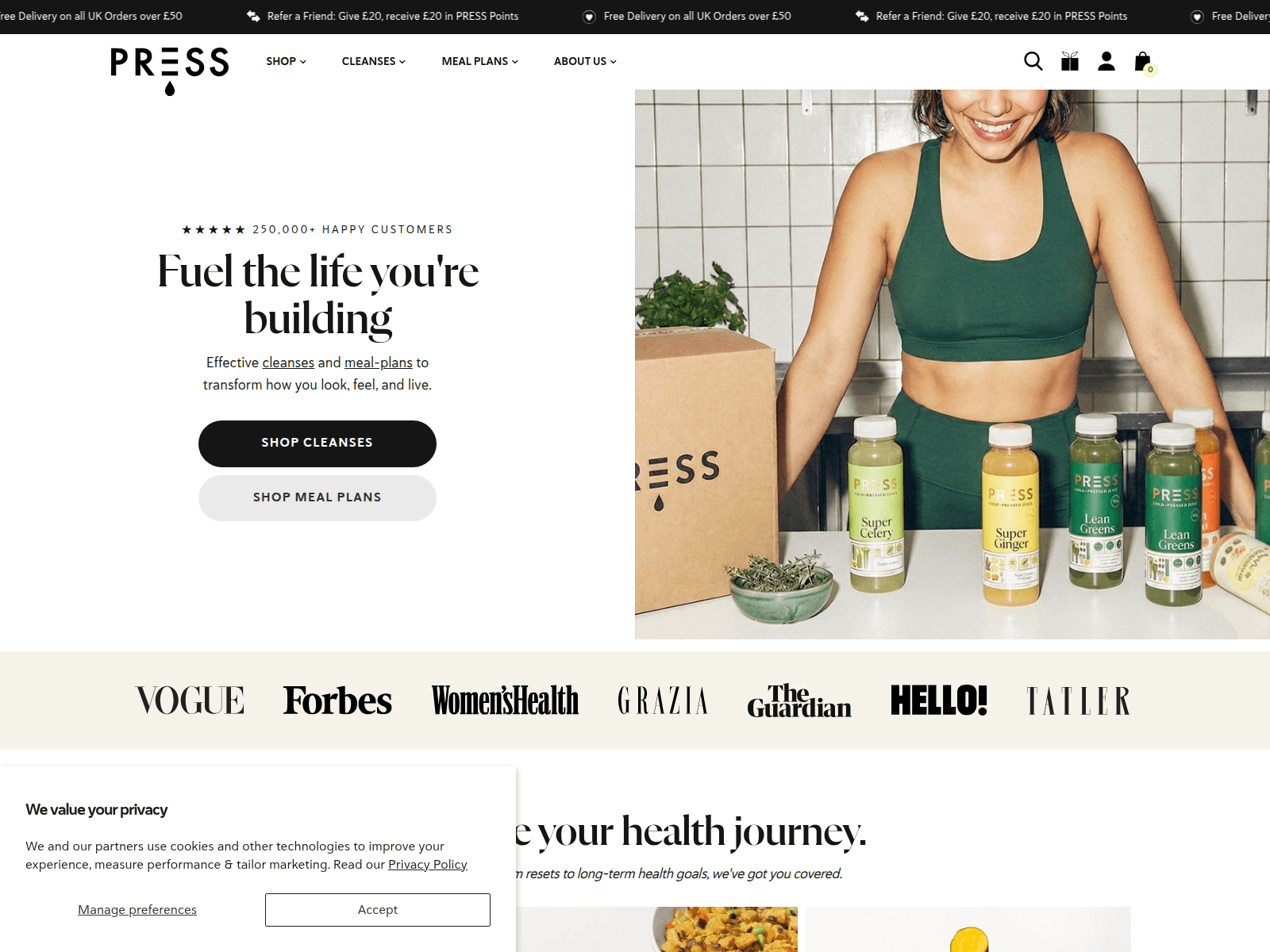 Screenshot of press-london.com