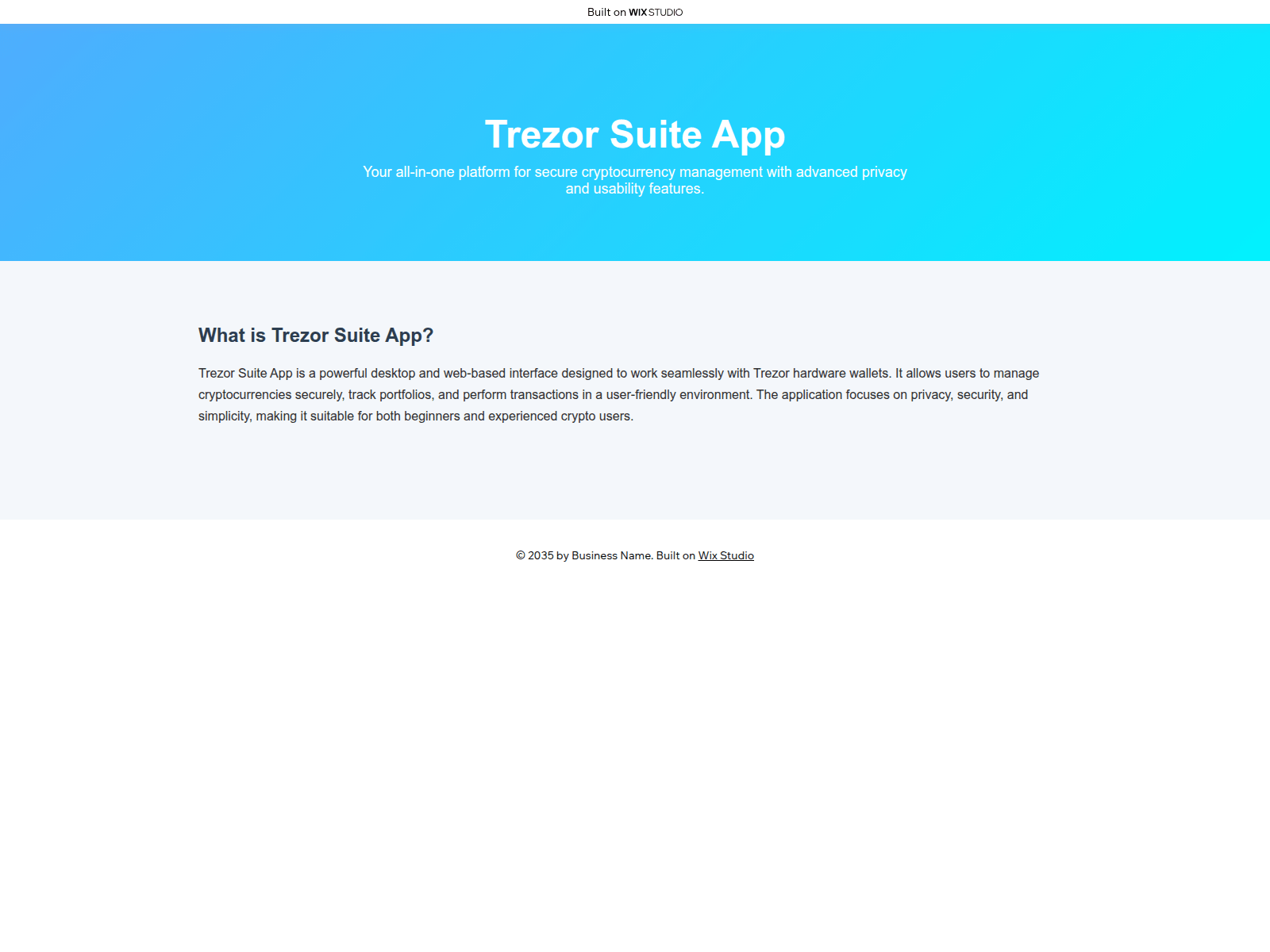 Screenshot of hub-suitesapp.wixstudio.com