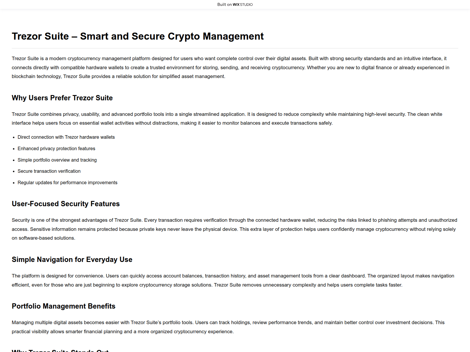 Screenshot of official-suitess.wixstudio.com