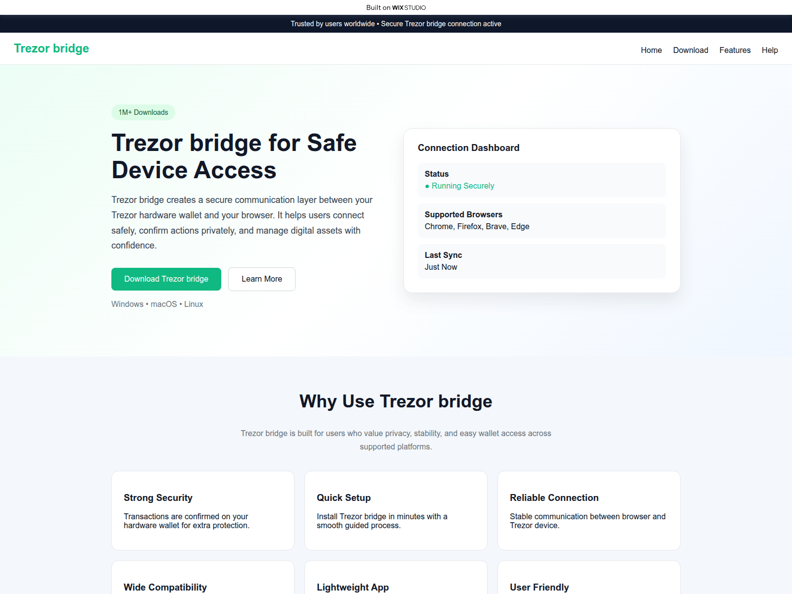 Screenshot of homepage-trazar.wixstudio.com