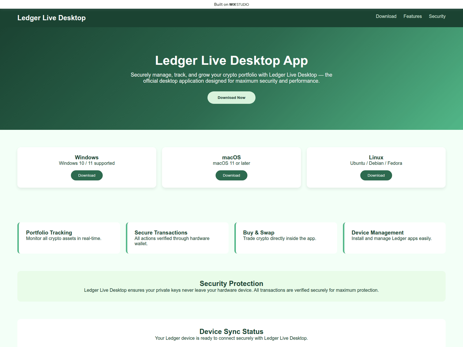 Screenshot of desktop-us-ledgre.wixstudio.com