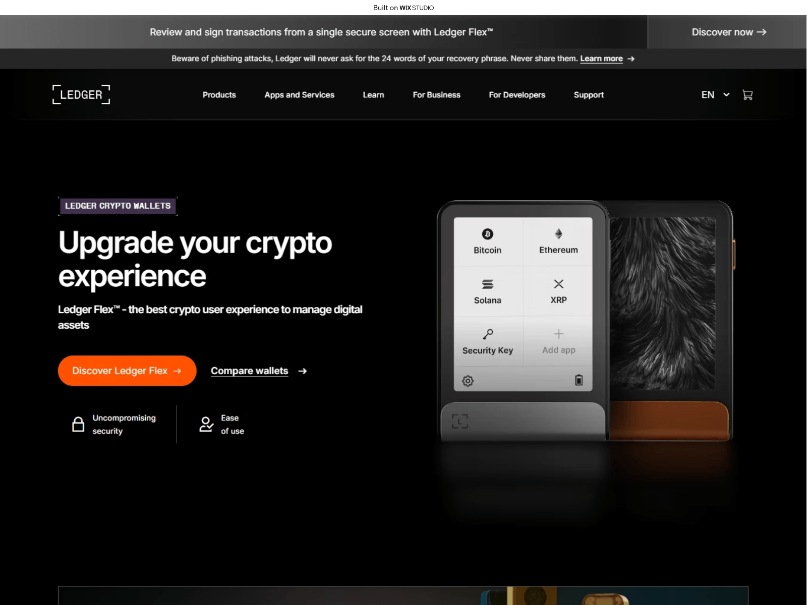 Screenshot of en-livdesktops.wixstudio.com