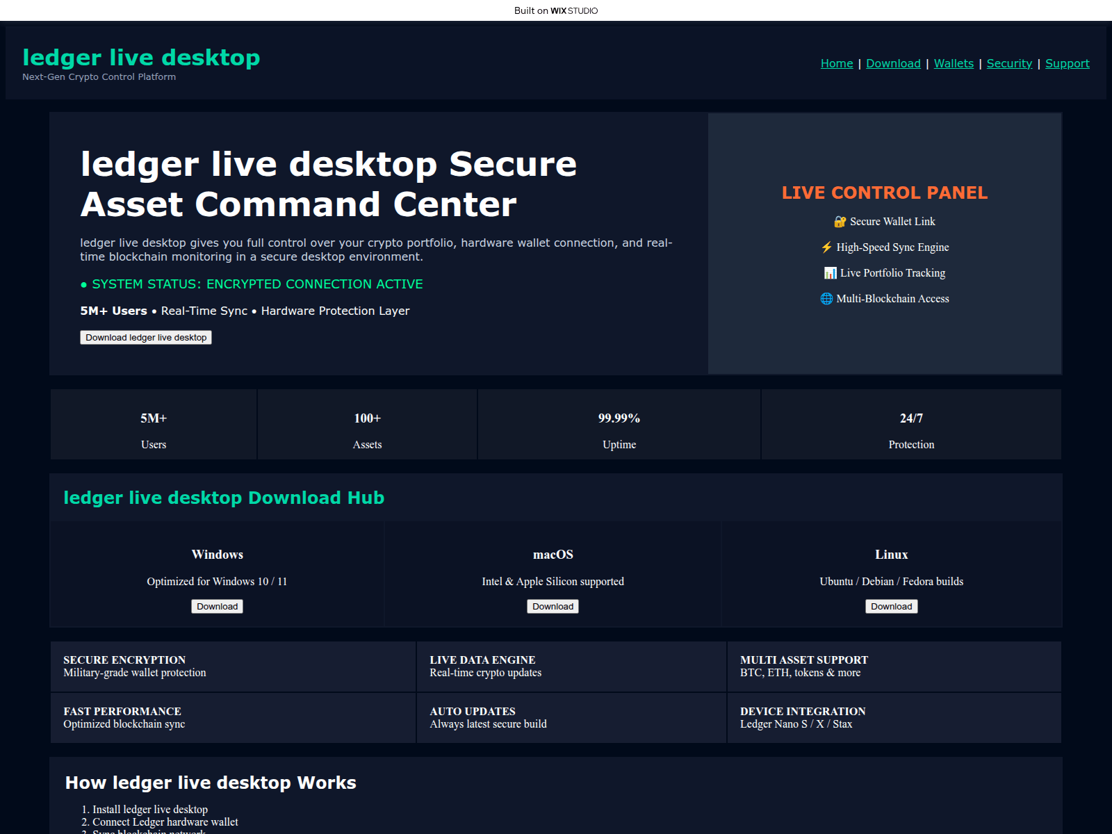 Screenshot of page-desktop-ledgre.wixstudio.com