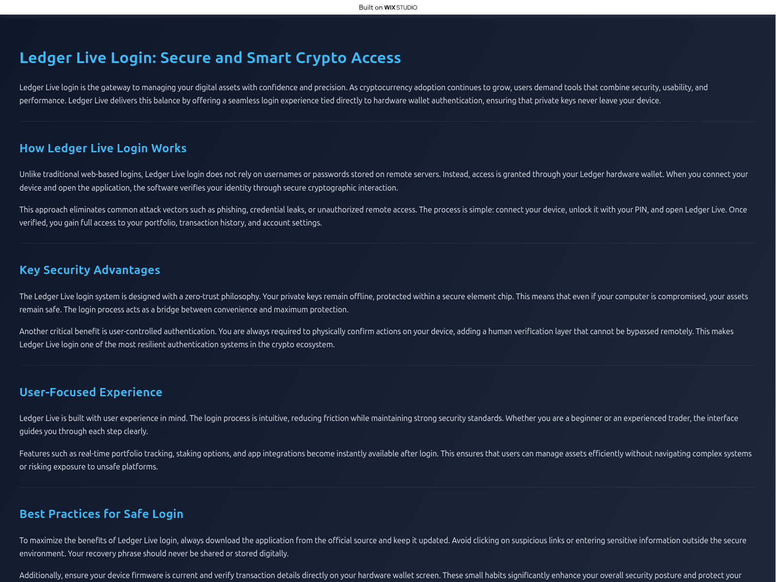 Screenshot of started-ladgrelive.wixstudio.com