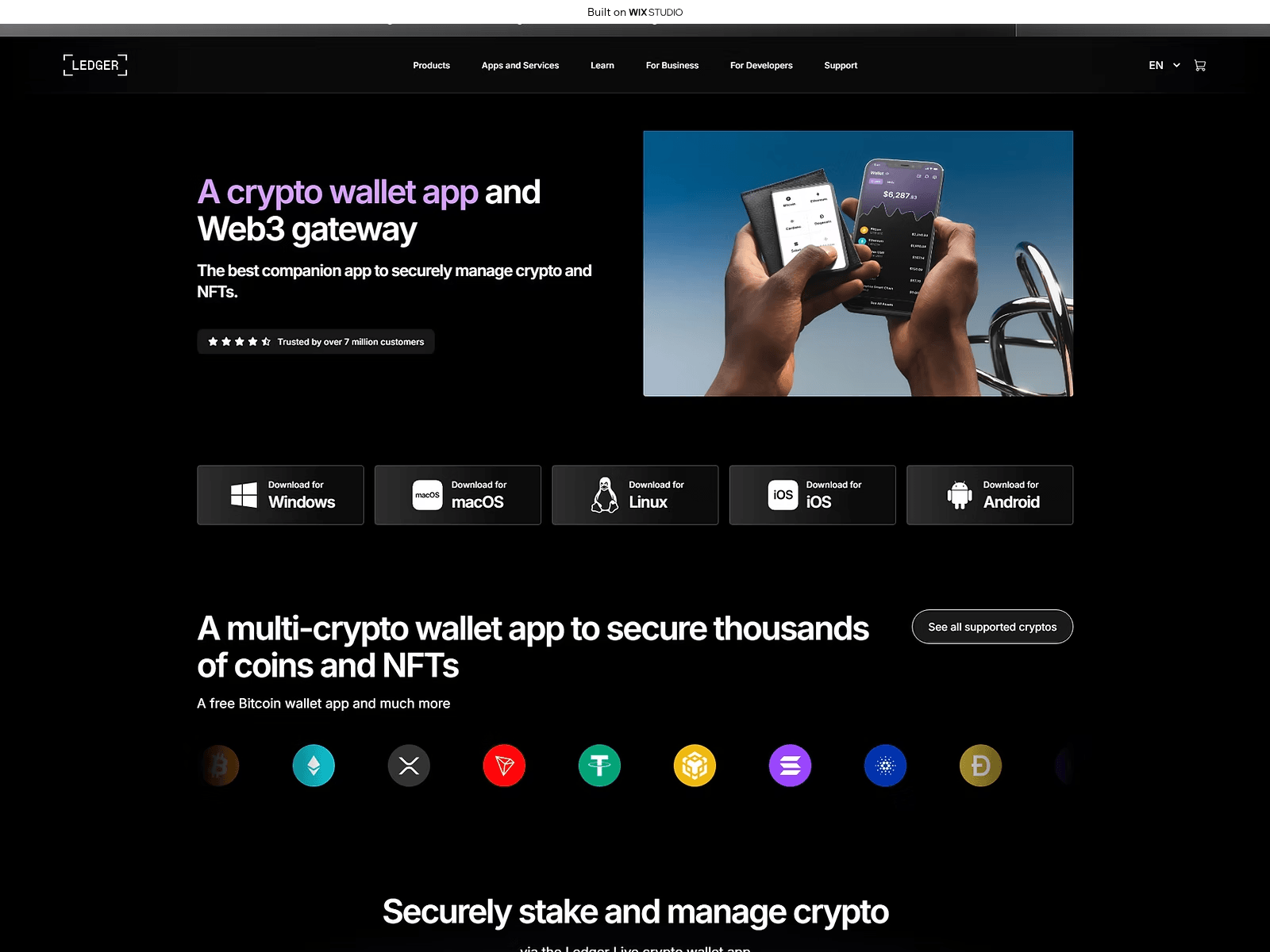 Screenshot of appxstart-live.wixstudio.com