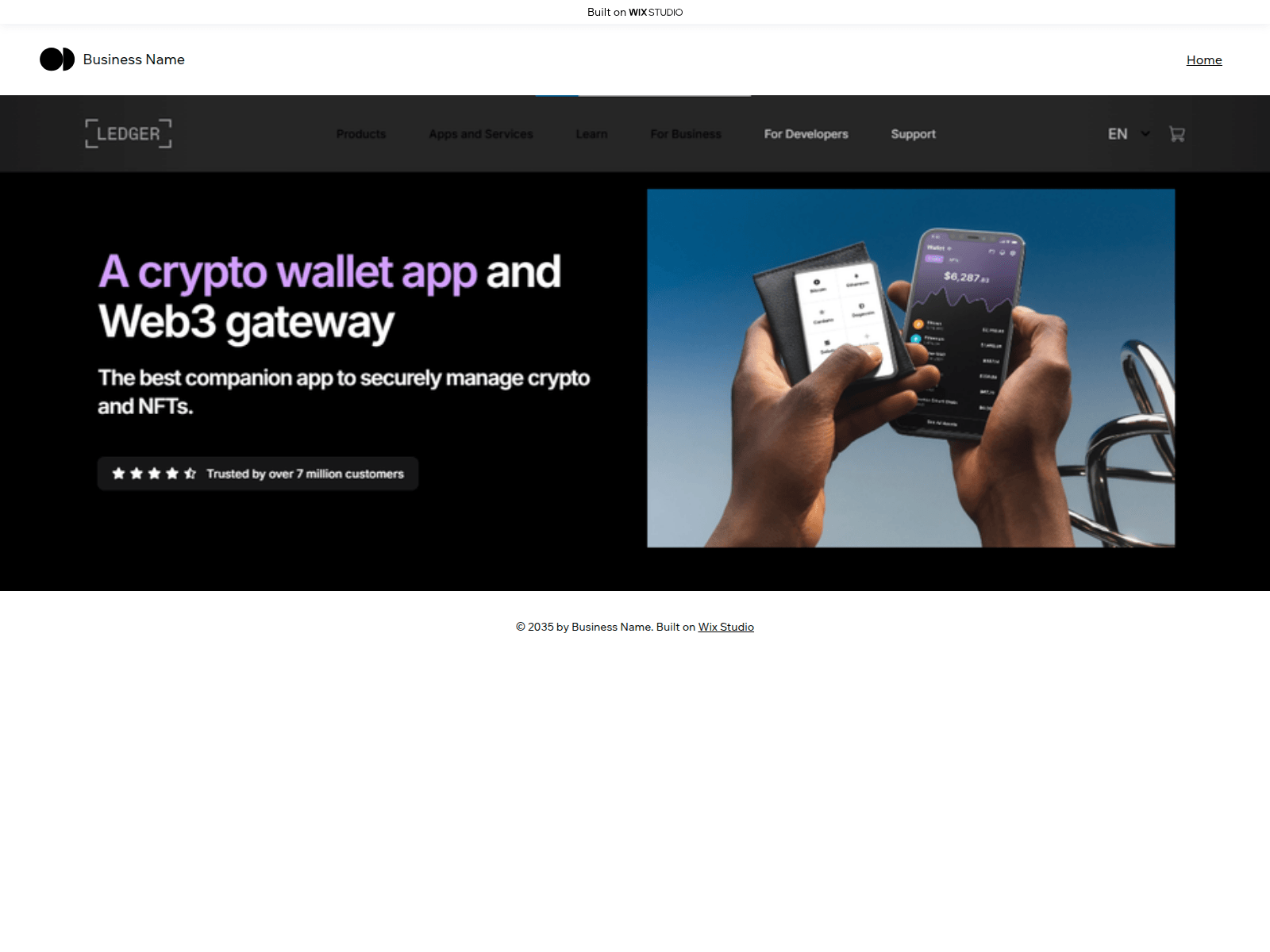 Screenshot of learnledxeio.wixstudio.com