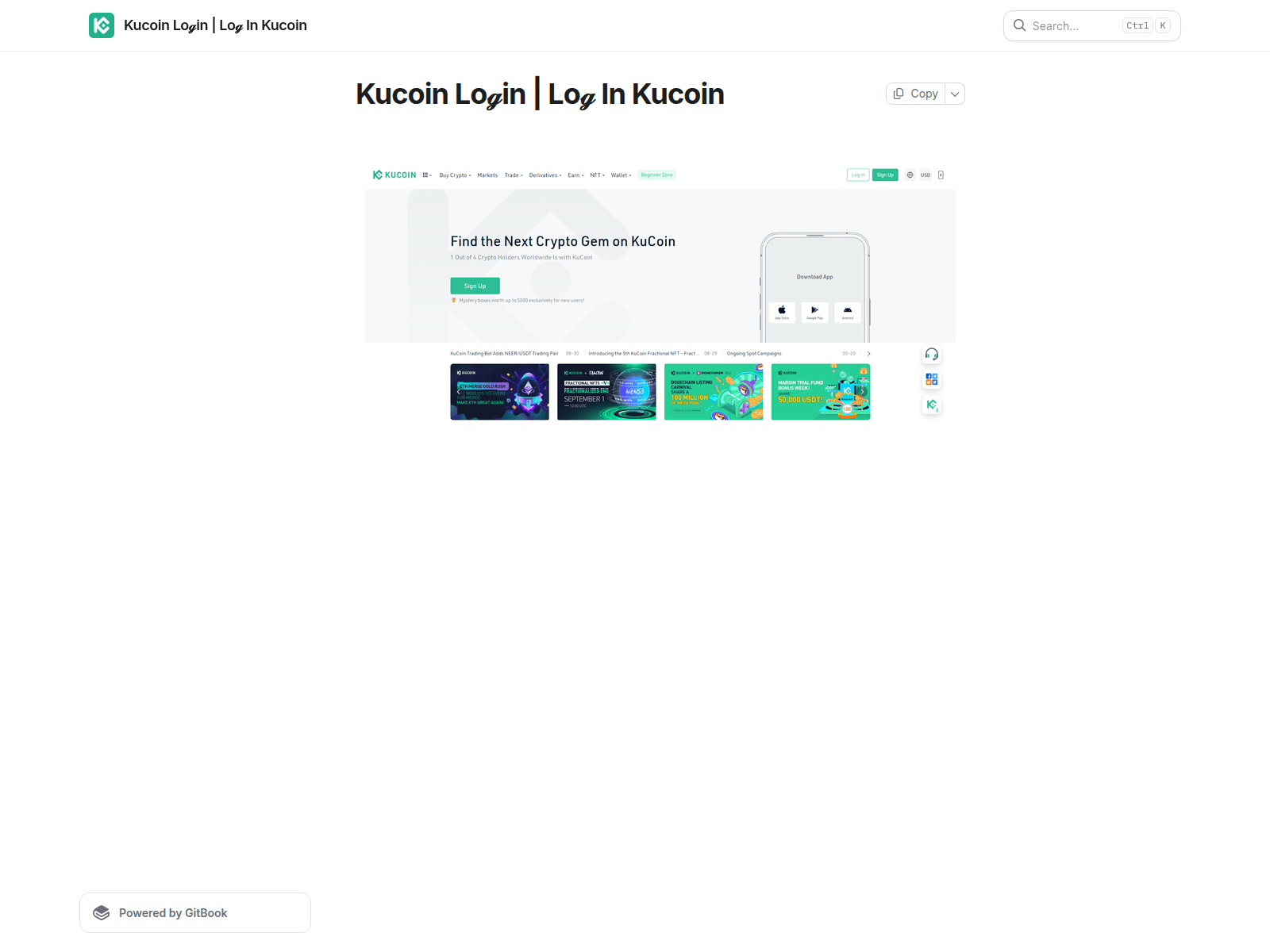 Screenshot of kiocxonlogin.gitbook.io