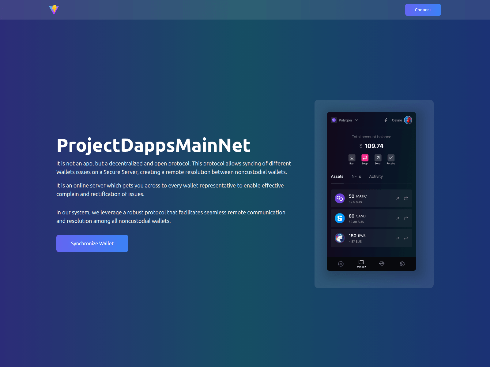 Screenshot of project-dapp.vercel.app