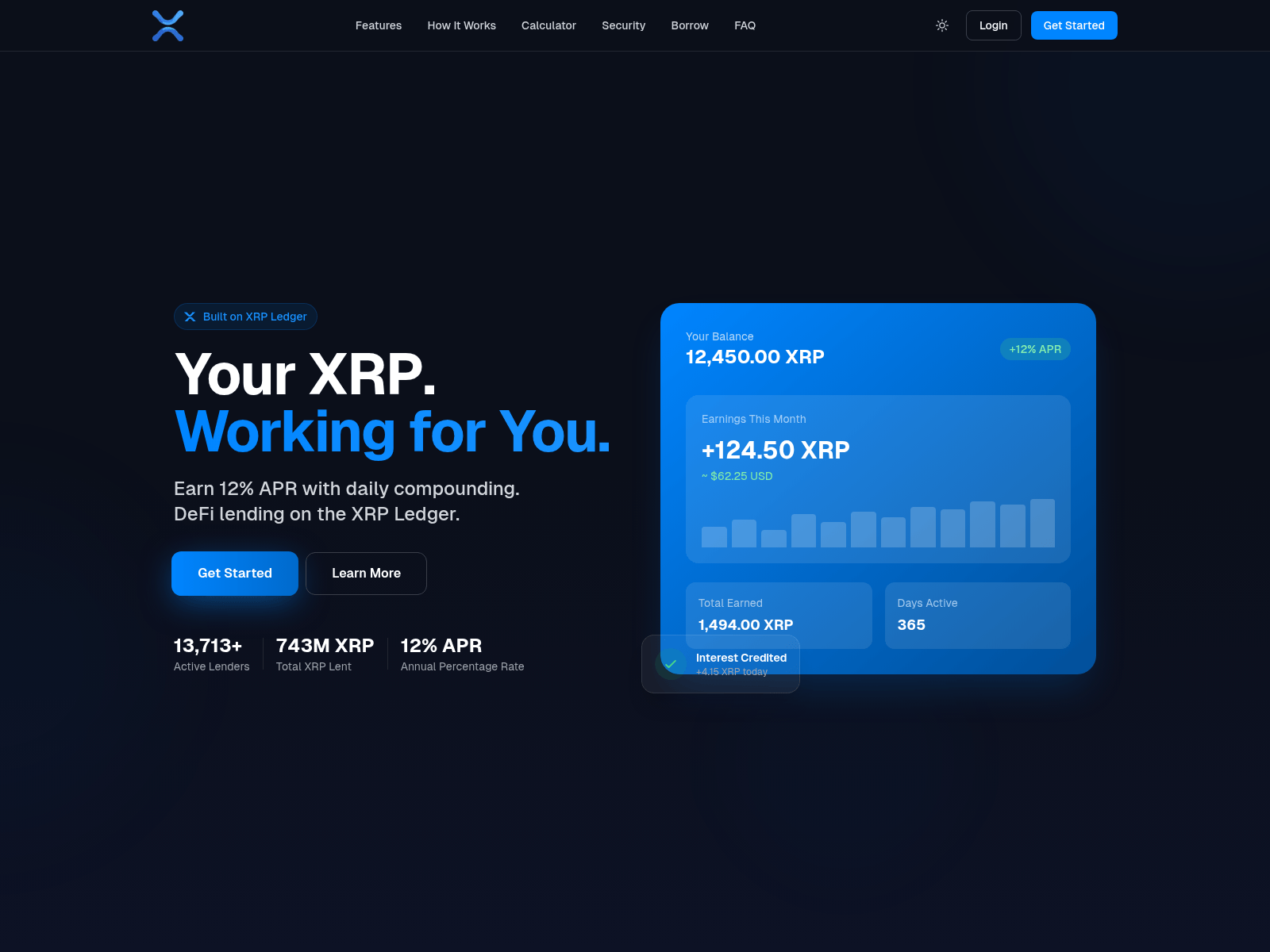 Screenshot of blocklender.io