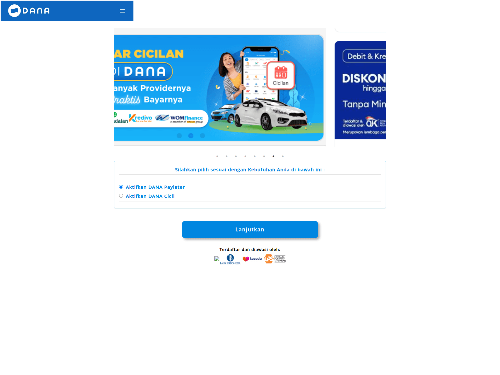 Screenshot of danaaindoonesia4.resmi-lzo3.my.id