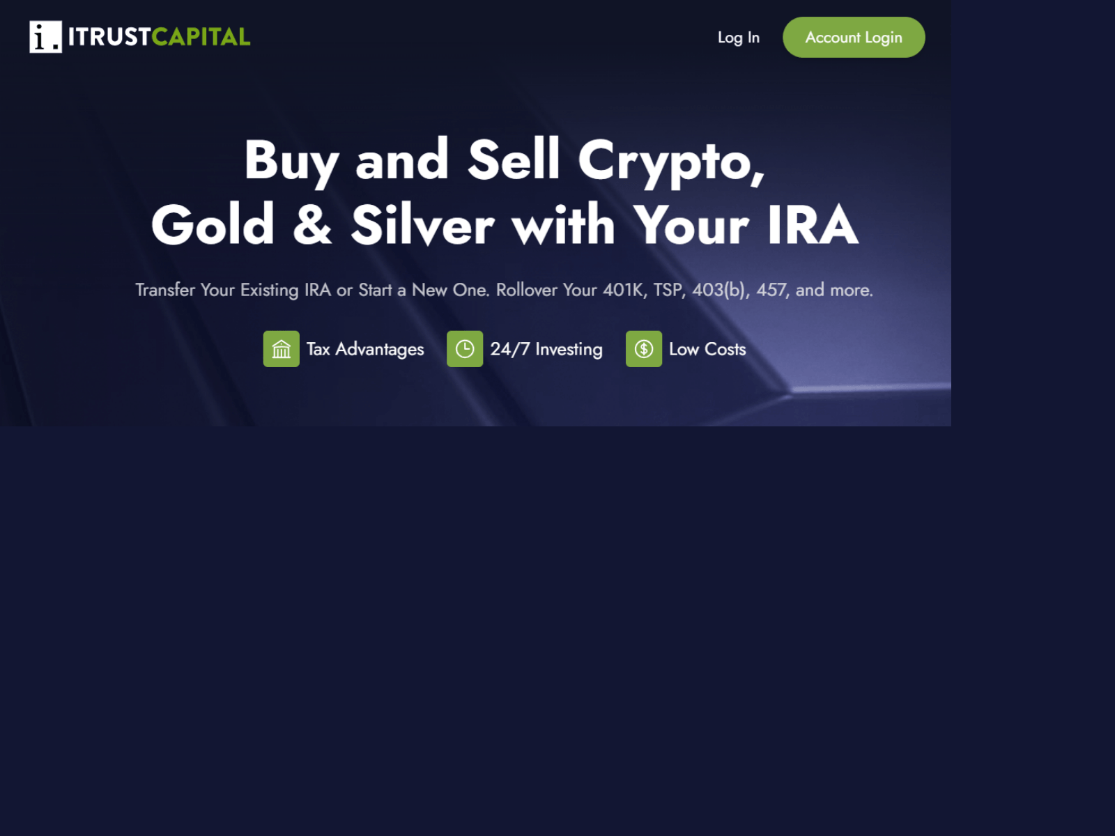 Screenshot of itrustcapitallogugin.webflow.io