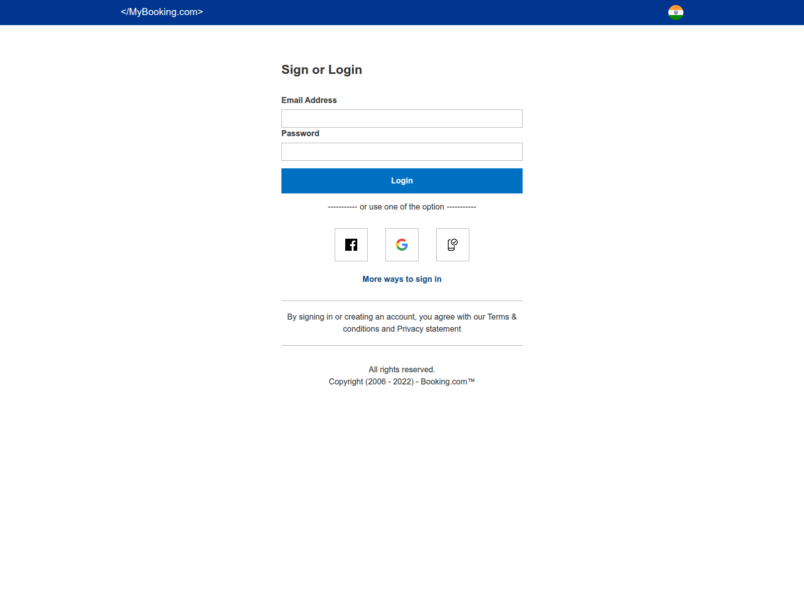 Screenshot of mybooking-com.vercel.app