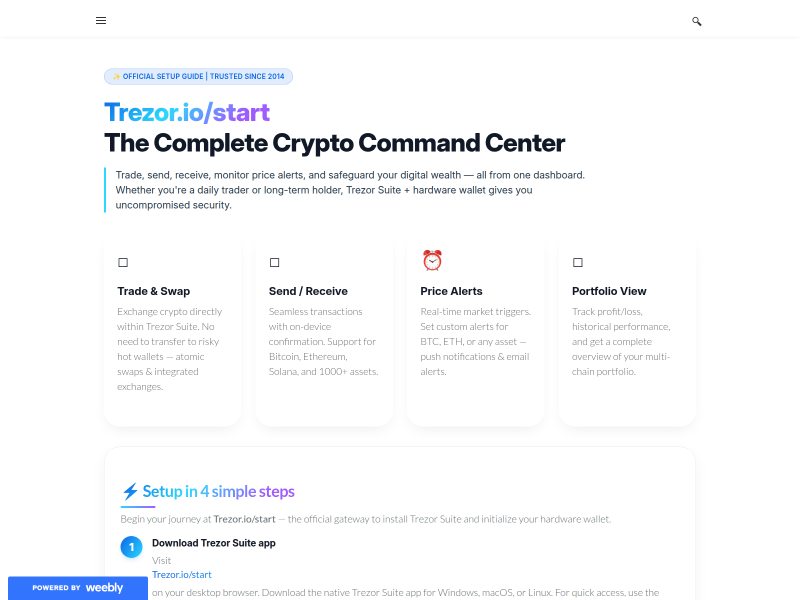 Screenshot of trezo-webs.weebly.com