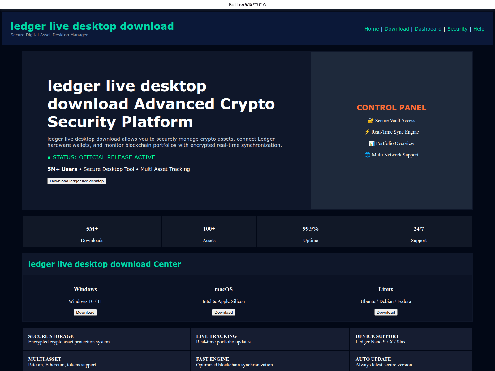 Screenshot of reload-desktop.wixstudio.com