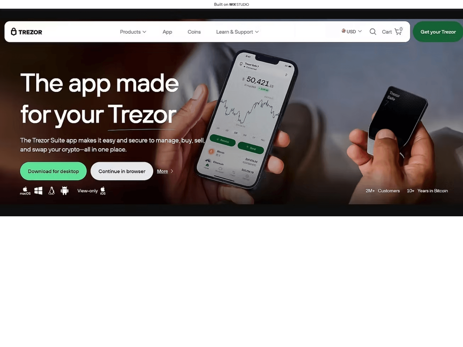 Screenshot of started-iotrez.wixstudio.com