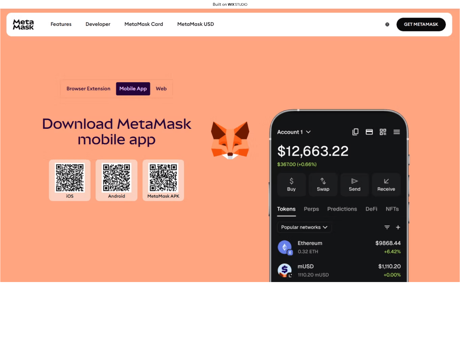 Screenshot of new-metamaskapp.wixstudio.com