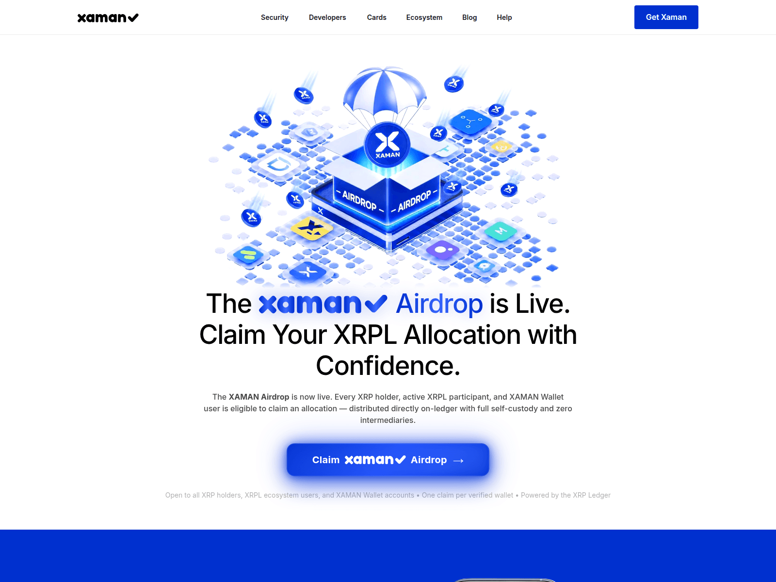 Screenshot of xaman.gifts