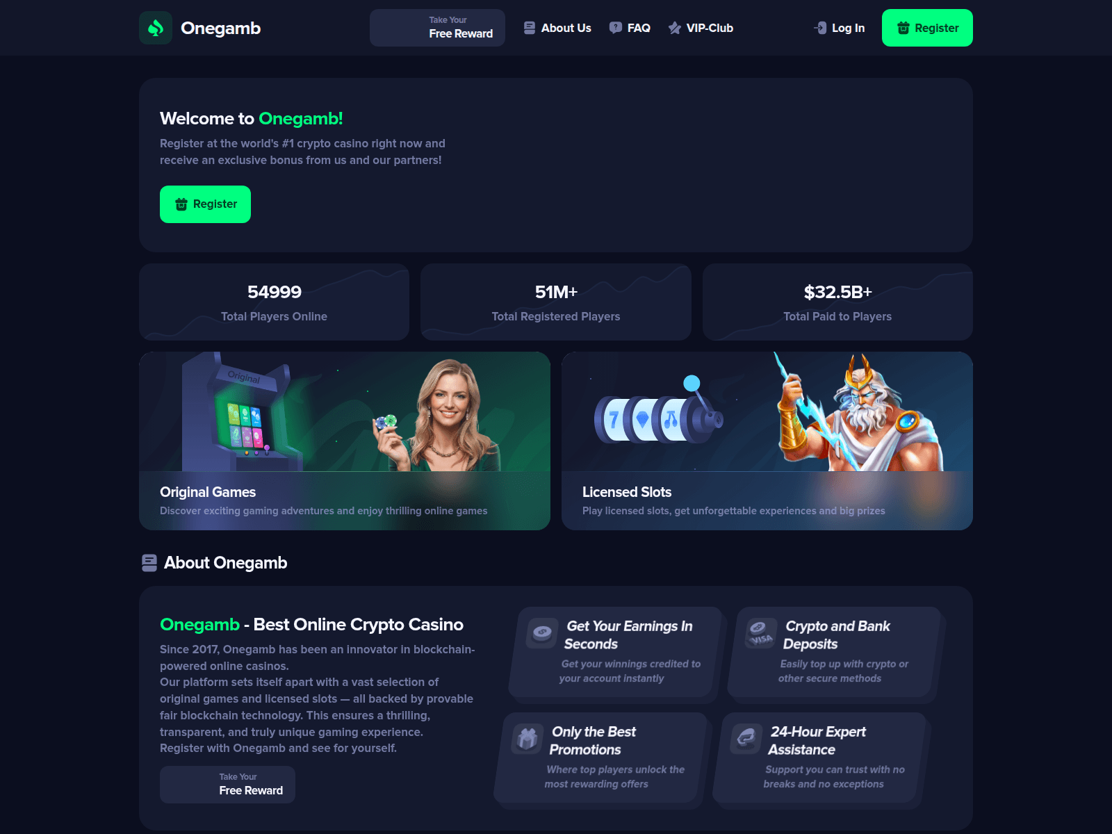 Screenshot of onegamb.at